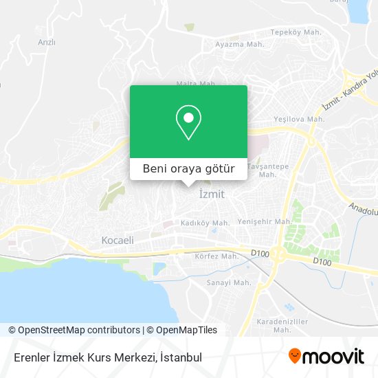 Erenler İzmek Kurs Merkezi harita