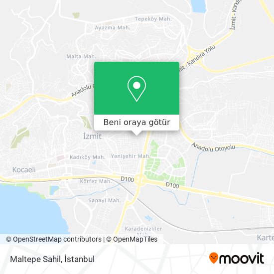Maltepe Sahil harita