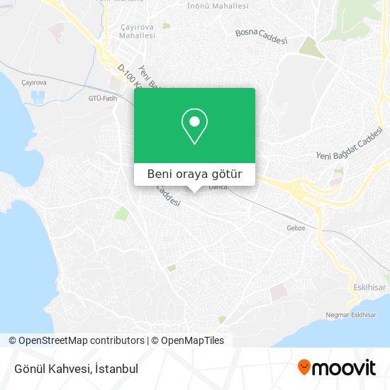 Gönül Kahvesi harita