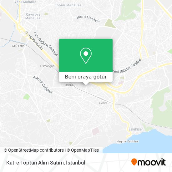 Katre Toptan Alım Satım harita