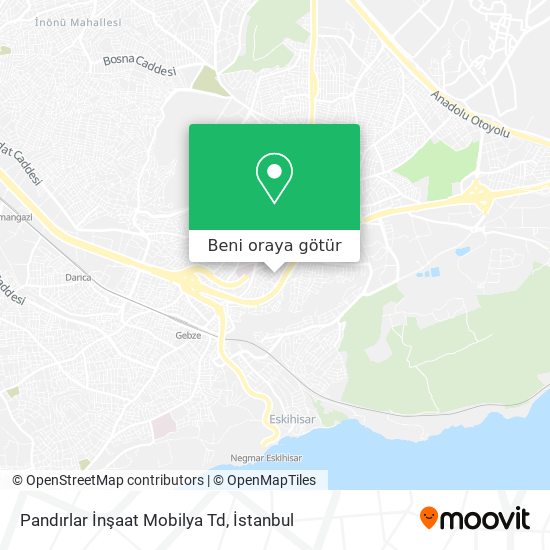 Pandırlar İnşaat Mobilya Td harita