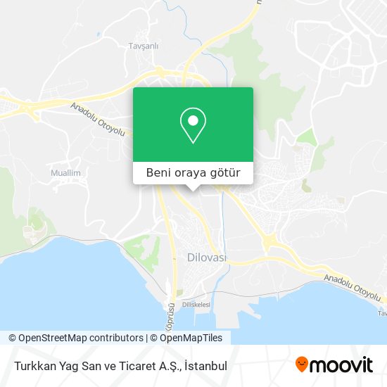 Turkkan Yag San ve Ticaret A.Ş. harita