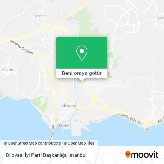 Dilovası İyi Parti Başkanlığı harita