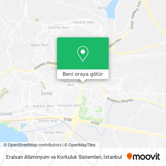 Eralsan Alüminyum ve Korkuluk Sistemleri harita