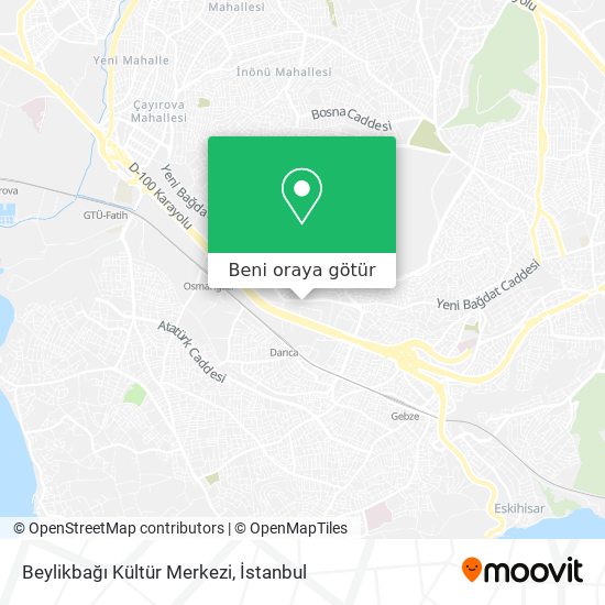 Beylikbağı Kültür Merkezi harita
