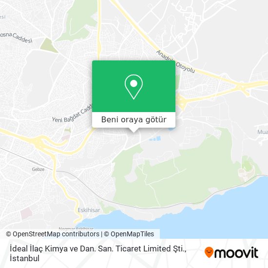 İdeal İlaç Kimya ve Dan. San. Ticaret Limited Şti. harita