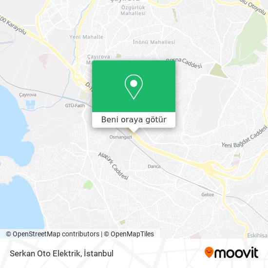 Serkan Oto Elektrik harita