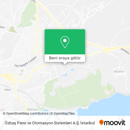 Özbaş Pano ve Otomasyon Sistemleri A.Ş harita