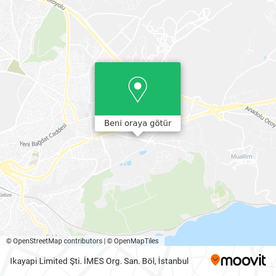 Ikayapi Limited Şti. İMES Org. San. Böl harita
