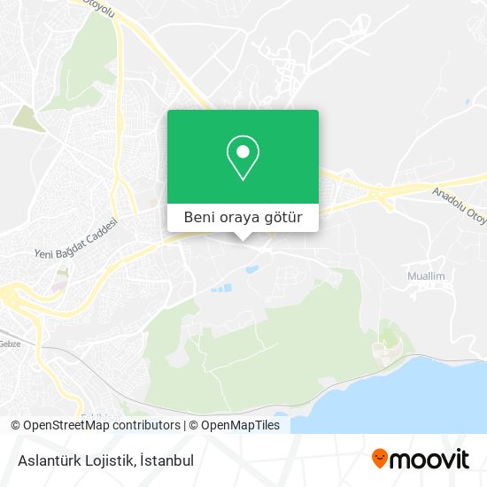 Aslantürk Lojistik harita