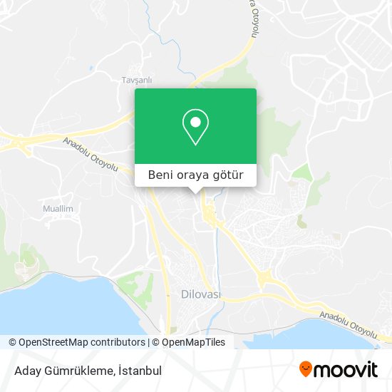Aday Gümrükleme harita