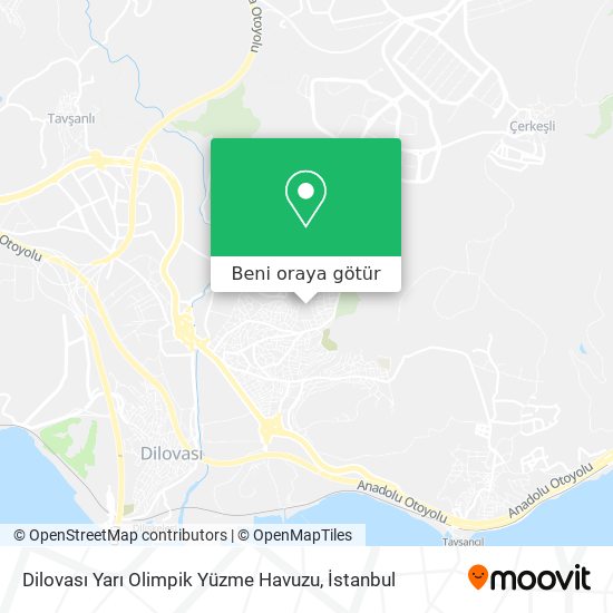 Dilovası Yarı Olimpik Yüzme Havuzu harita