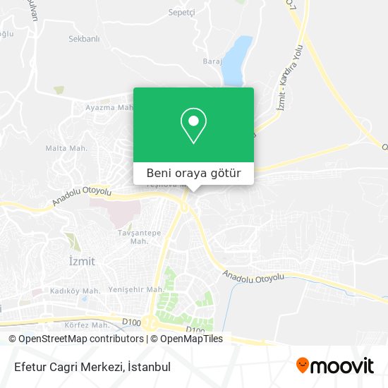 Efetur Cagri Merkezi harita