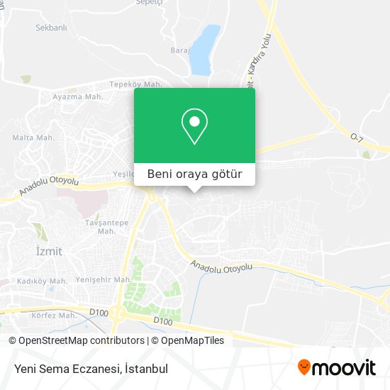 Yeni Sema Eczanesi harita