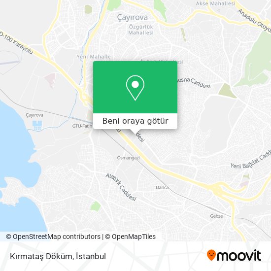 Kırmataş Döküm harita
