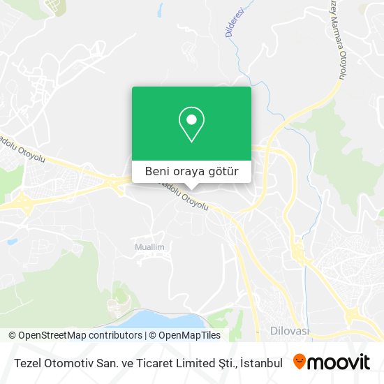 Tezel Otomotiv San. ve Ticaret Limited Şti. harita