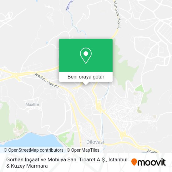 Görhan İnşaat ve Mobilya San. Ticaret A.Ş. harita