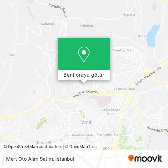 Mert Oto Alım Satım harita