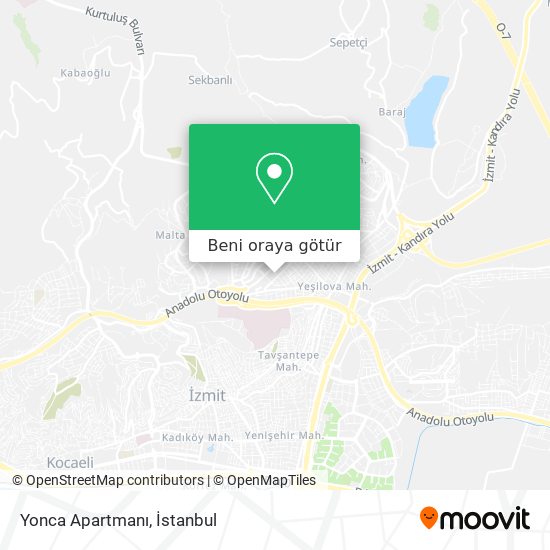 Yonca Apartmanı harita