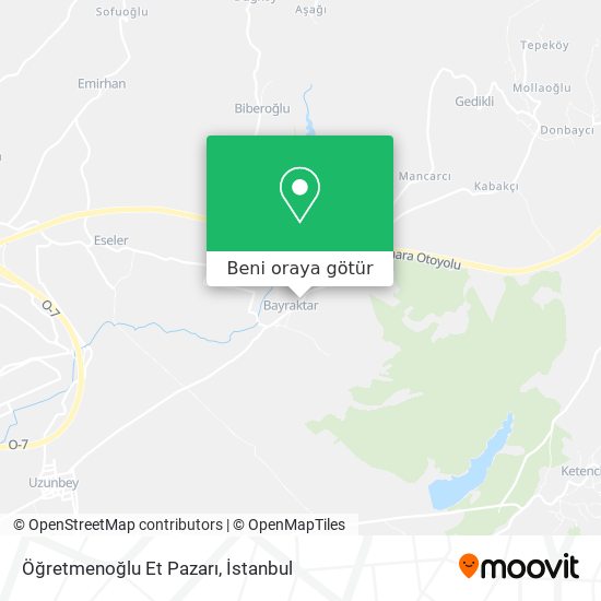 Öğretmenoğlu Et Pazarı harita