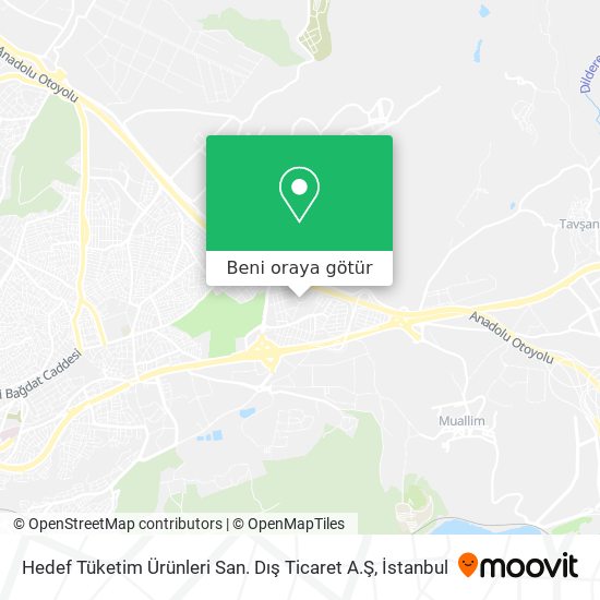 Hedef Tüketim Ürünleri San. Dış Ticaret A.Ş harita