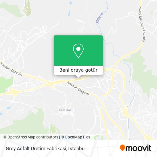 Grey Asfalt Uretim Fabrikasi harita