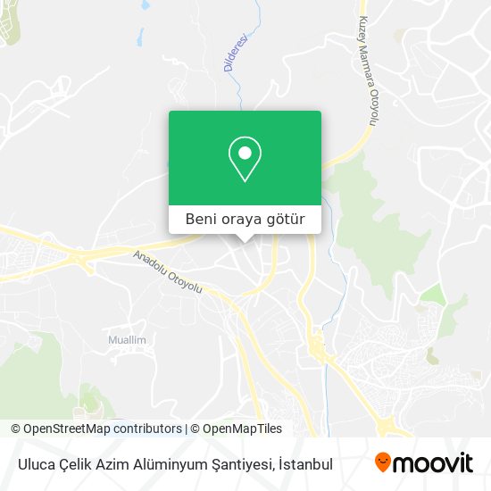 Uluca Çelik Azim Alüminyum Şantiyesi harita