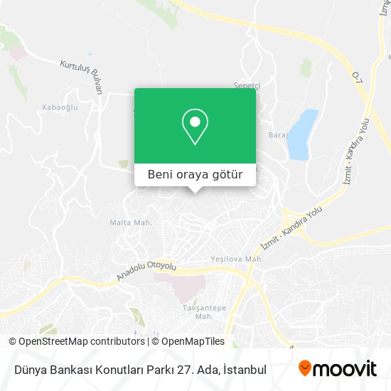 Dünya Bankası Konutları Parkı 27. Ada harita