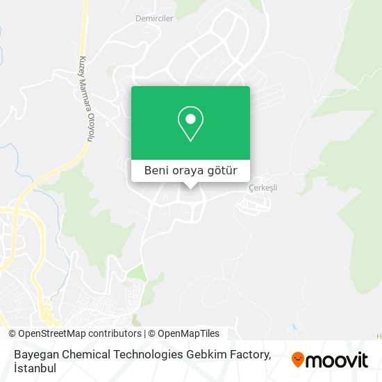 Bayegan Chemical Technologies Gebkim Factory harita