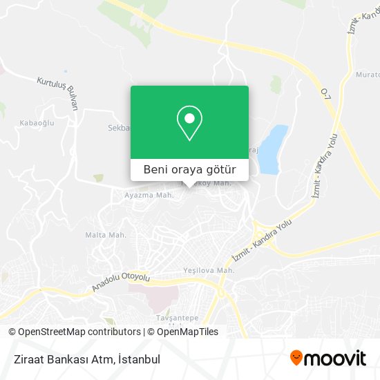 Ziraat Bankası Atm harita