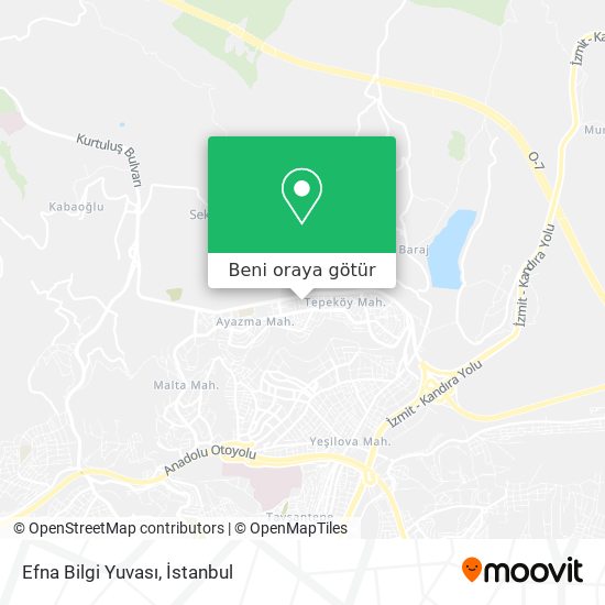 Efna Bilgi Yuvası harita