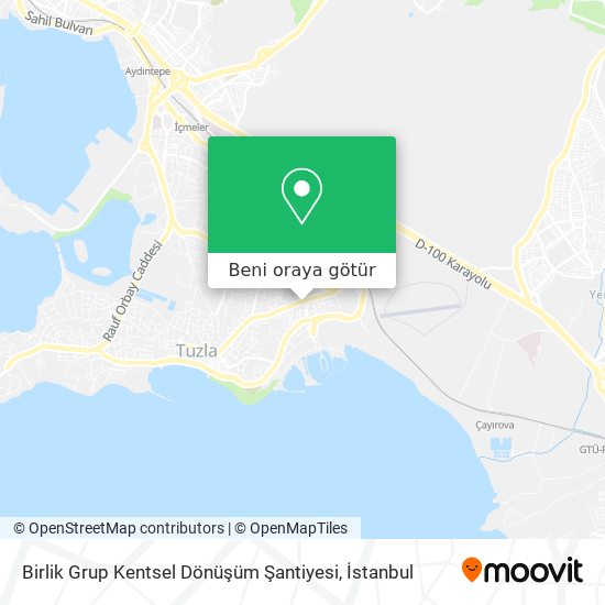 Birlik Grup Kentsel Dönüşüm Şantiyesi harita