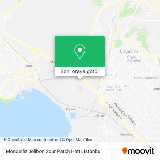 Mondelēz Jelibon Sour Patch Hattı harita