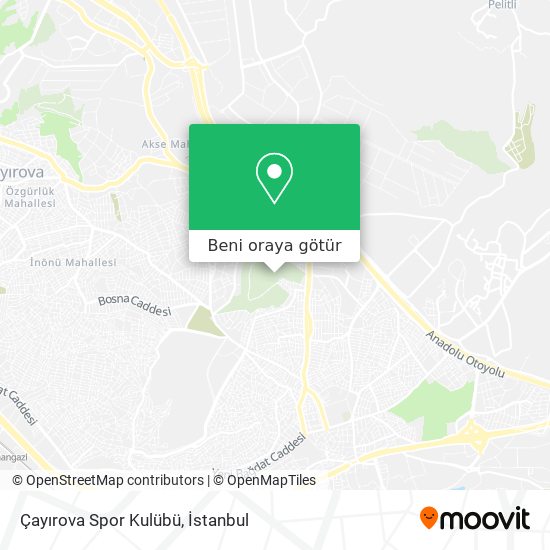 Çayırova Spor Kulübü harita