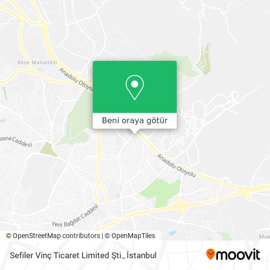 Sefiler Vinç Ticaret Limited Şti. harita