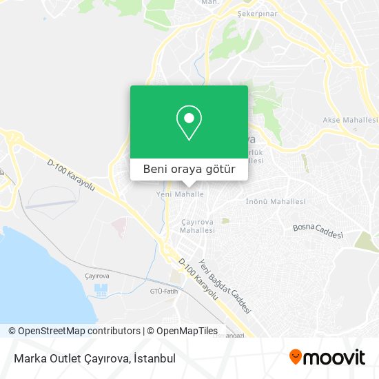 Marka Outlet Çayırova harita