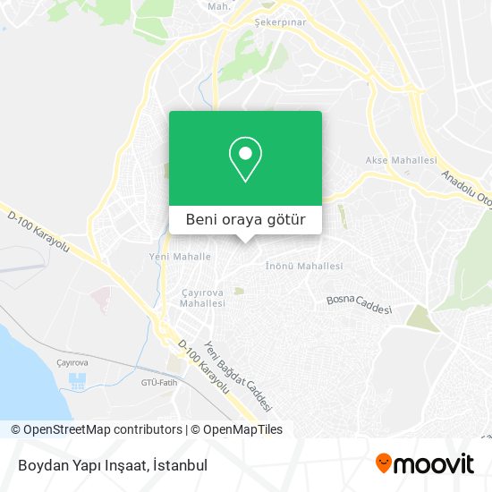 Boydan Yapı Inşaat harita