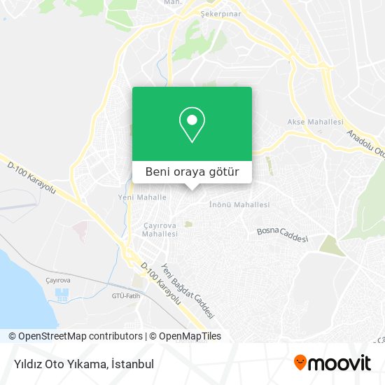 Yıldız Oto Yıkama harita