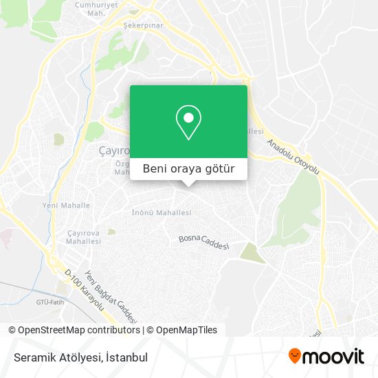 Seramik Atölyesi harita