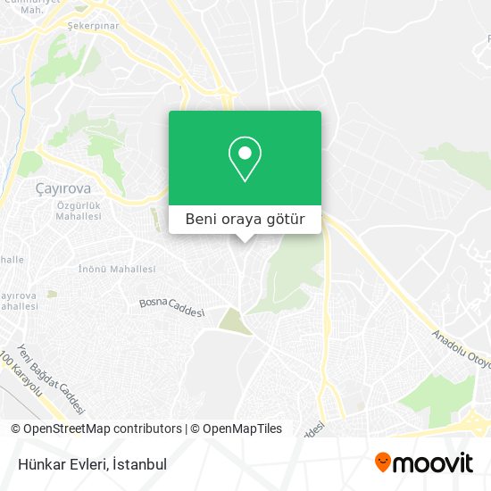 Hünkar Evleri harita