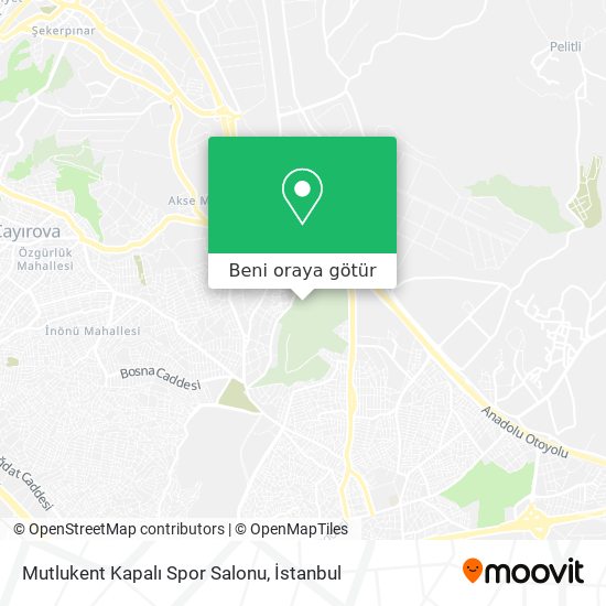 Mutlukent Kapalı Spor Salonu harita