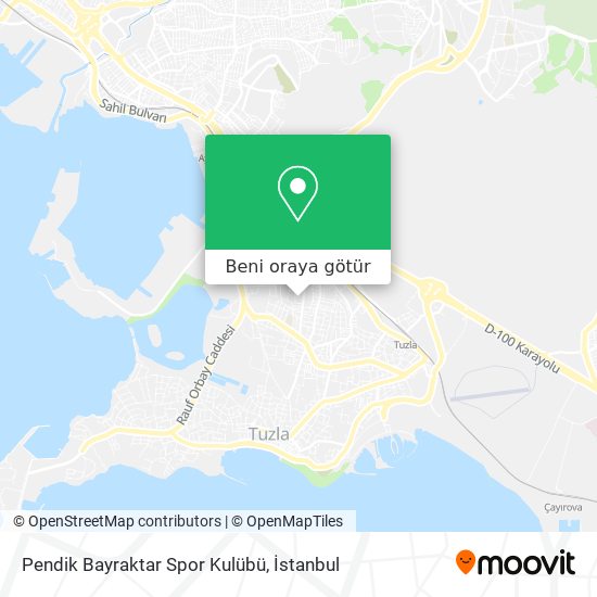 Pendik Bayraktar Spor Kulübü harita