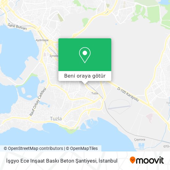 İşgyo Ece Inşaat Baskı Beton Şantiyesi harita