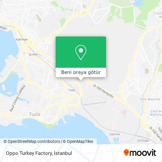 Oppo Turkey Factory harita