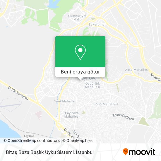 Bitaş Baza Başlık Uyku Sistemi harita