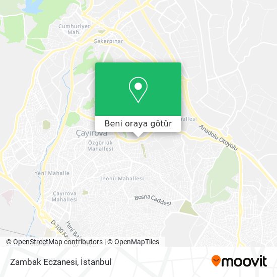 Zambak Eczanesi harita