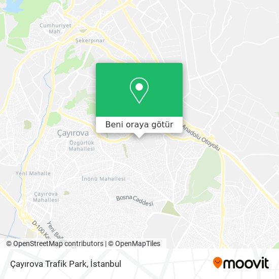 Çayırova Trafik Park harita