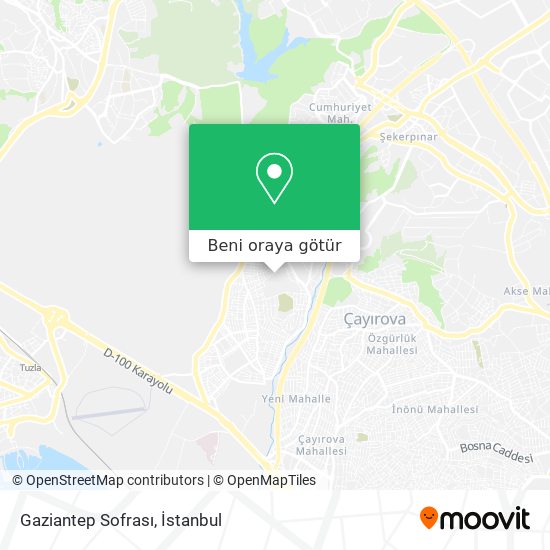 Gaziantep Sofrası harita