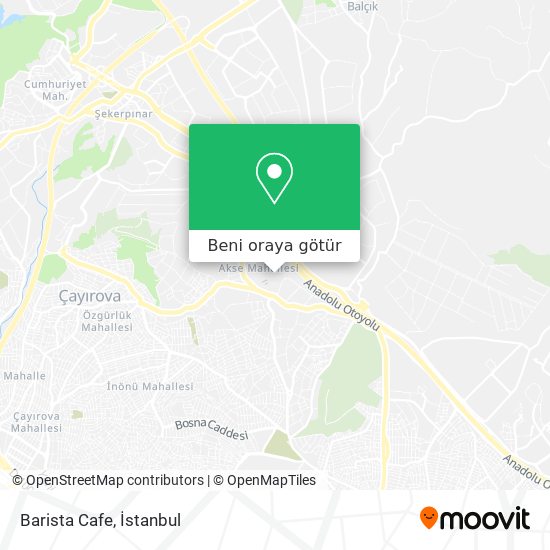 Barista Cafe harita