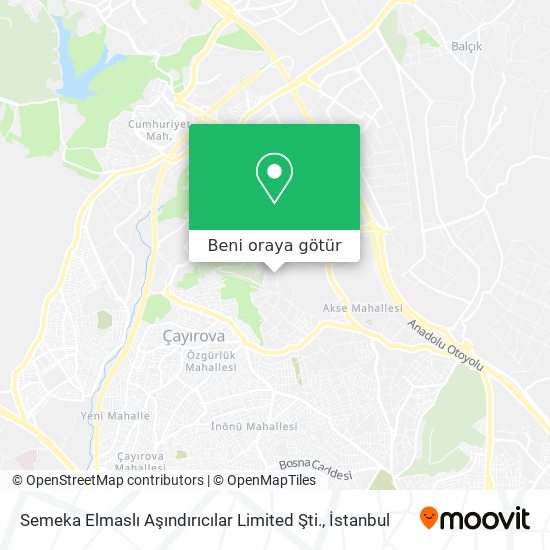 Semeka Elmaslı Aşındırıcılar Limited Şti. harita